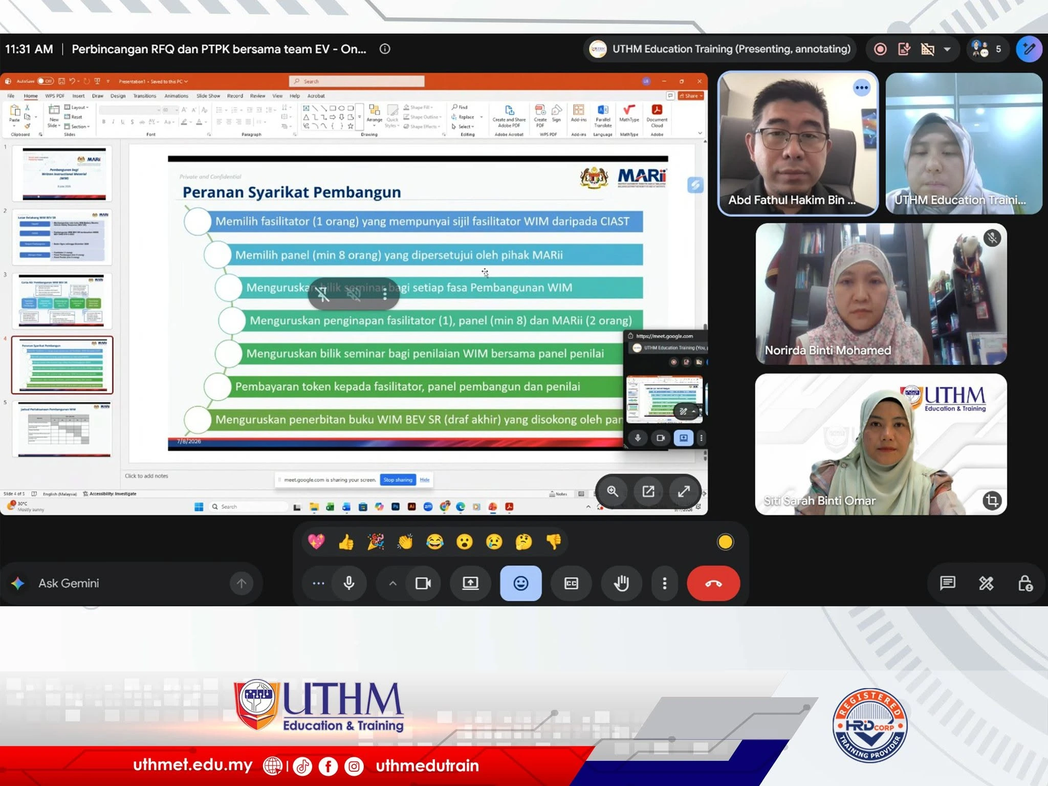 MARii BEV WIM Collaboration online strategic discussion